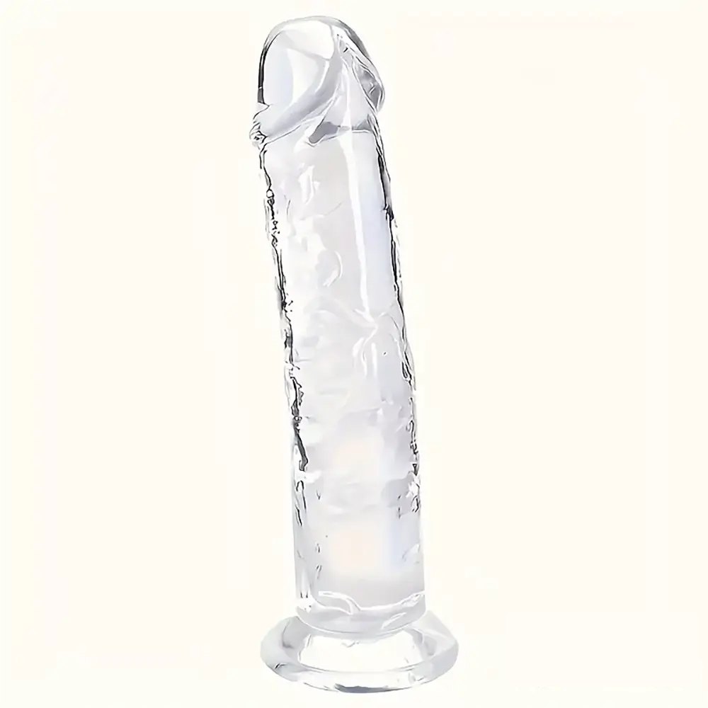 Clear crystal realistic dildo, photo 3