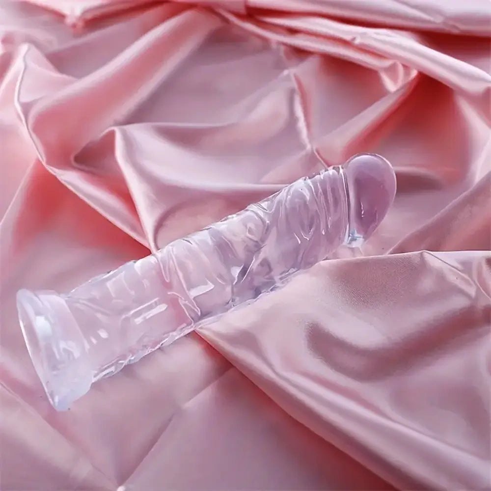 Clear crystal realistic dildo, photo 5