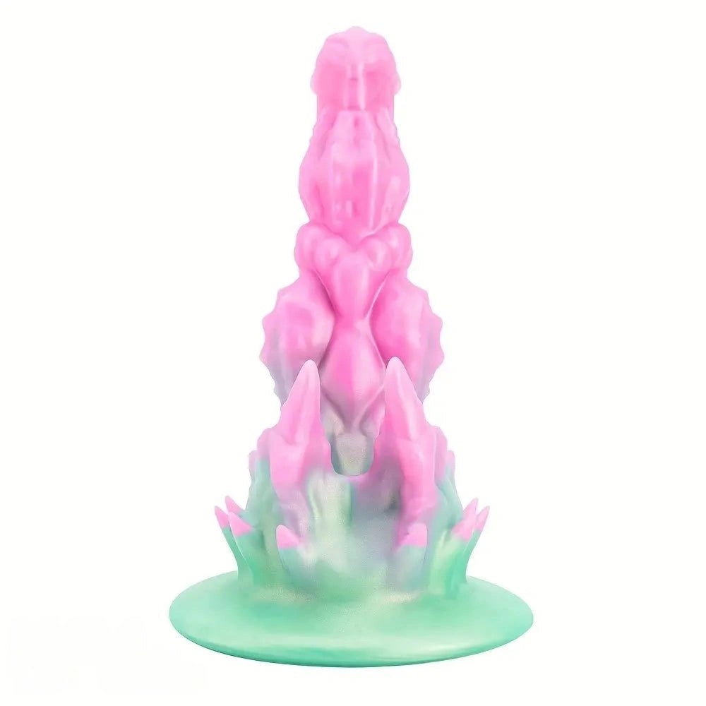 Crystal flame silicone fantasy dildo, photo 3