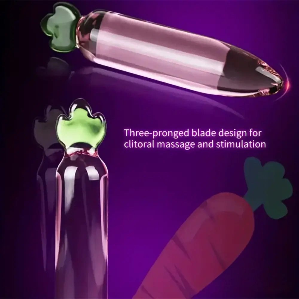 Glass fruit and vegetable shaped anal plug, photo 5