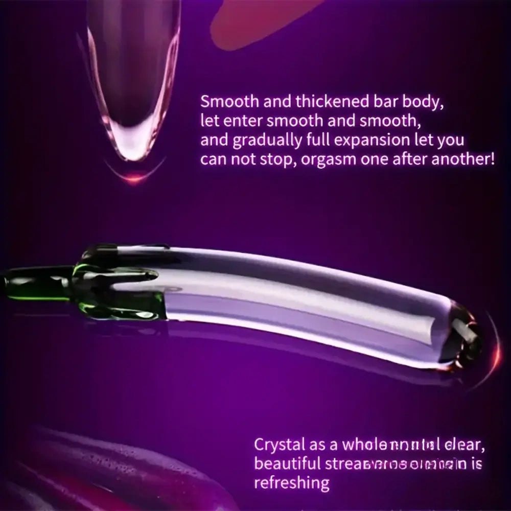 Glass fruit and vegetable shaped anal plug, photo 6