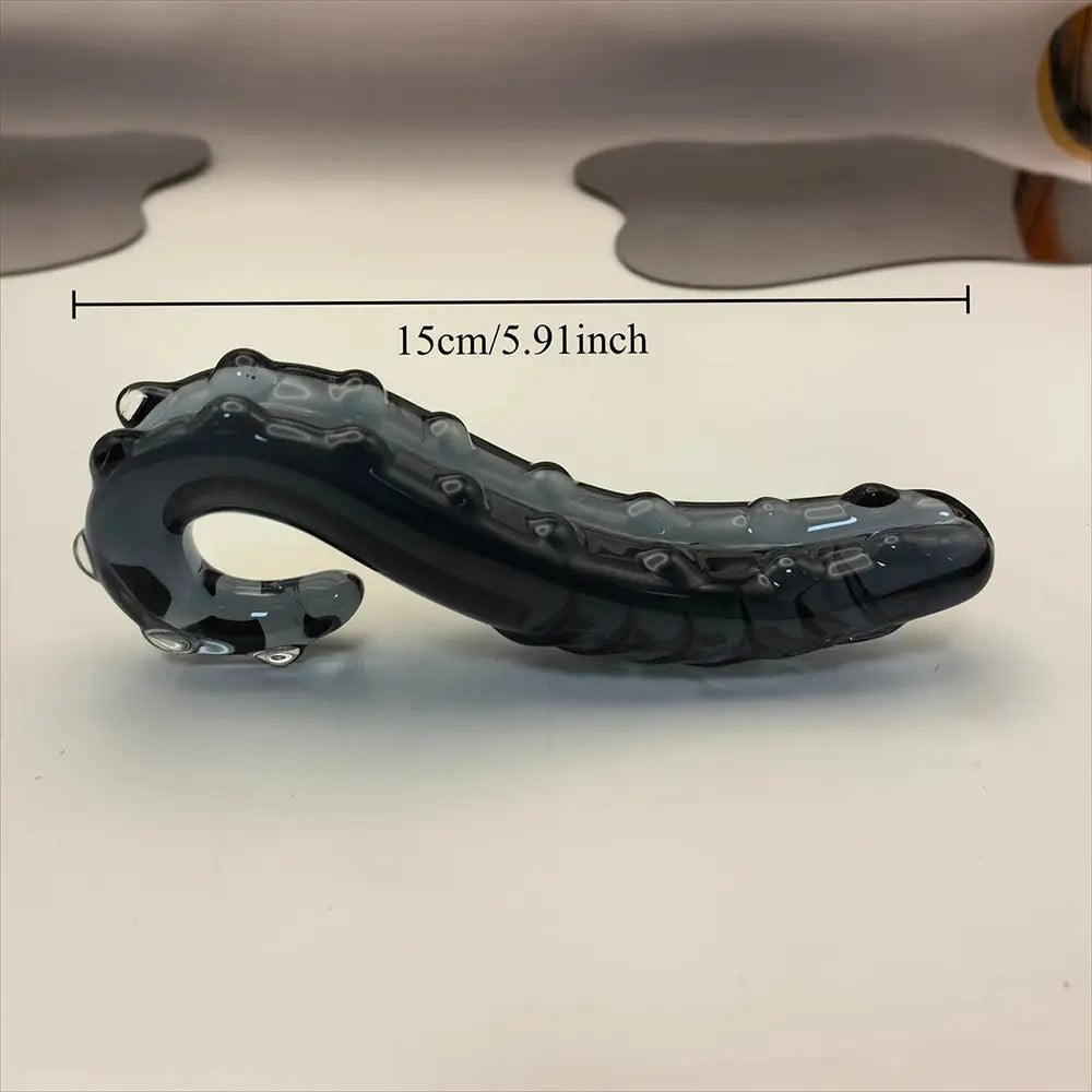 Black glass tentacle dildo, photo 4
