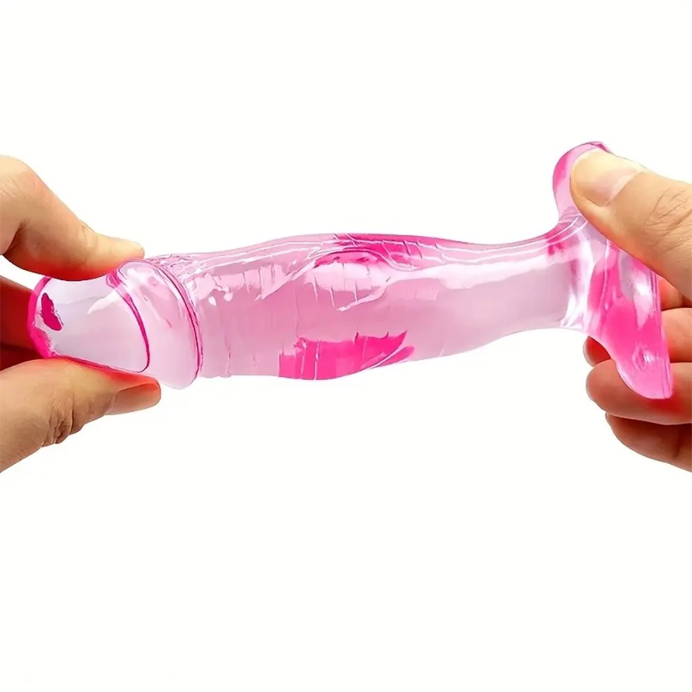 Transparent crystal jelly mini dildo, photo 4