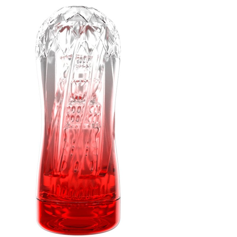Clear crystal-cut male masturbator sleeve, photo 2