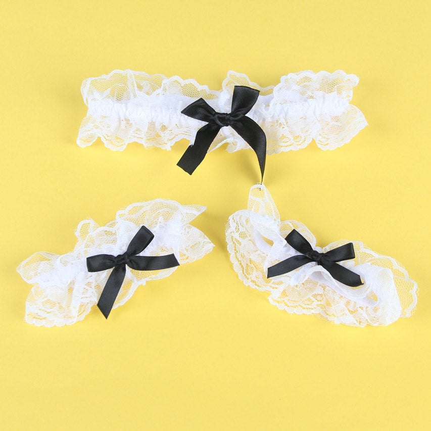 Cupless lace maid costume bra set, photo 10