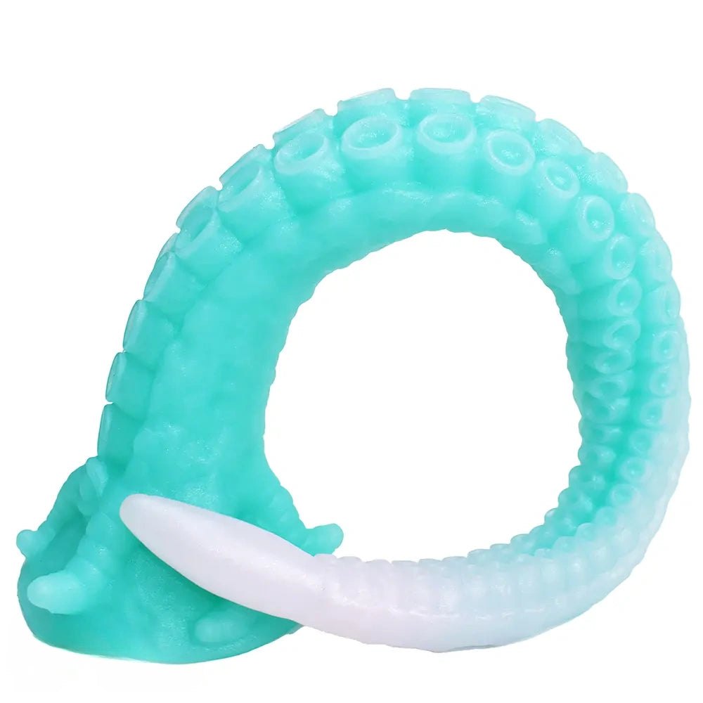 Curled silicone tentacle fantasy dildo, photo 1