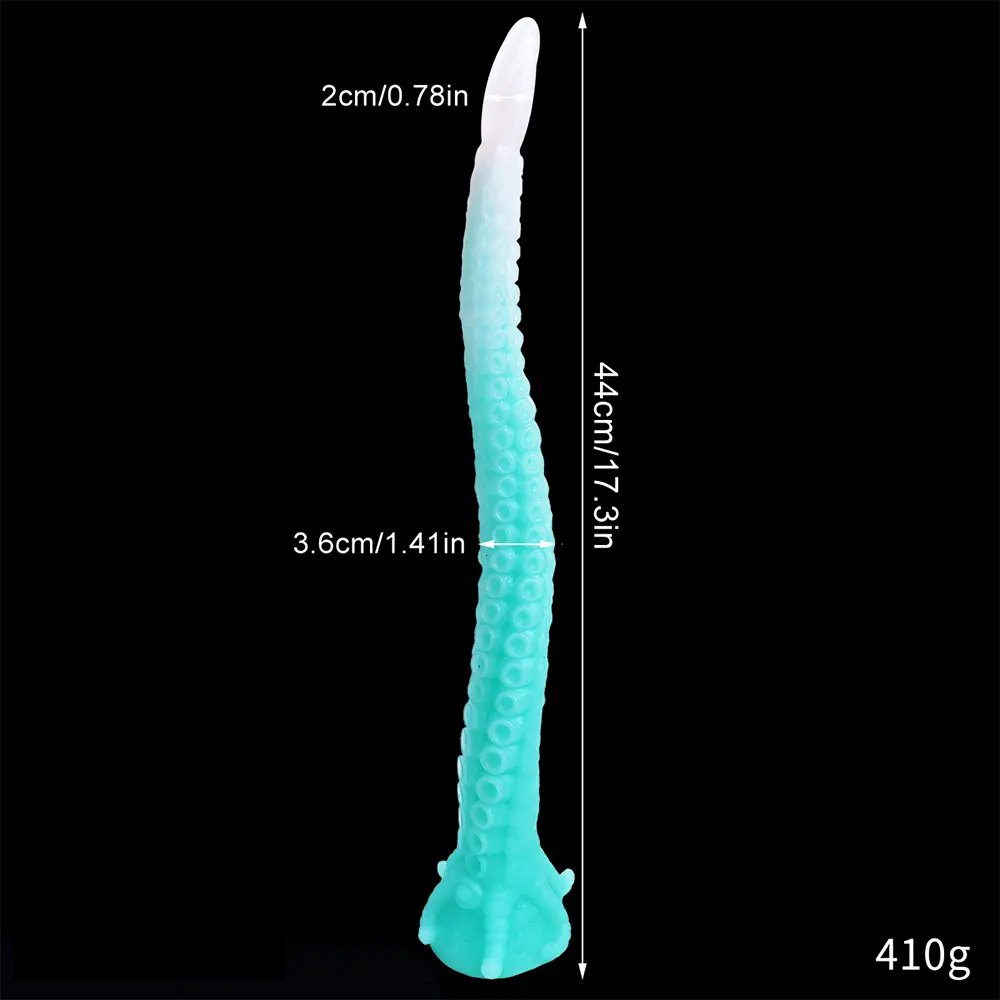 Curled silicone tentacle fantasy dildo, photo 12