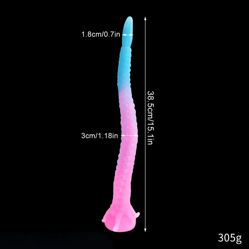 Curled silicone tentacle fantasy dildo, photo 14