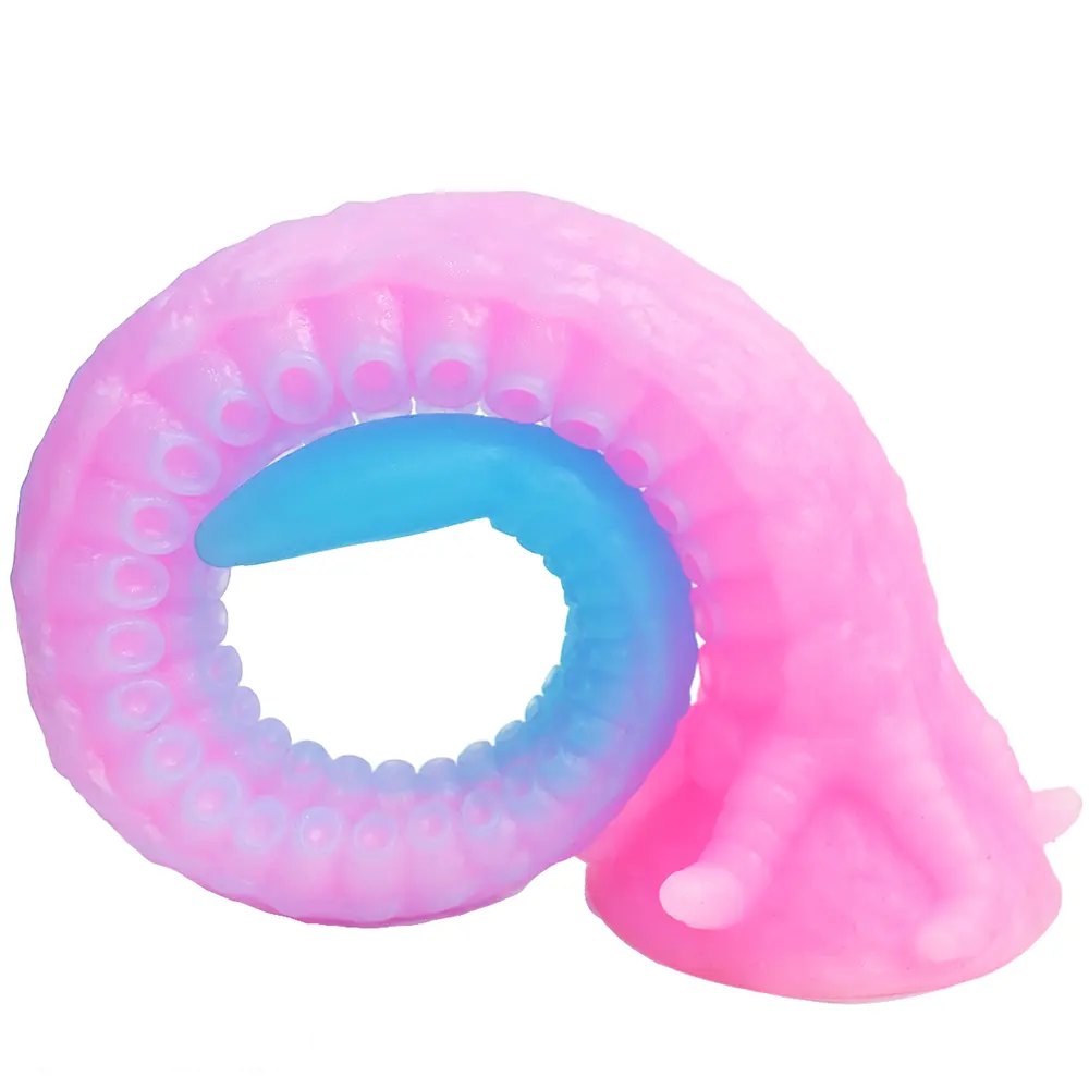 Curled silicone tentacle fantasy dildo, photo 2