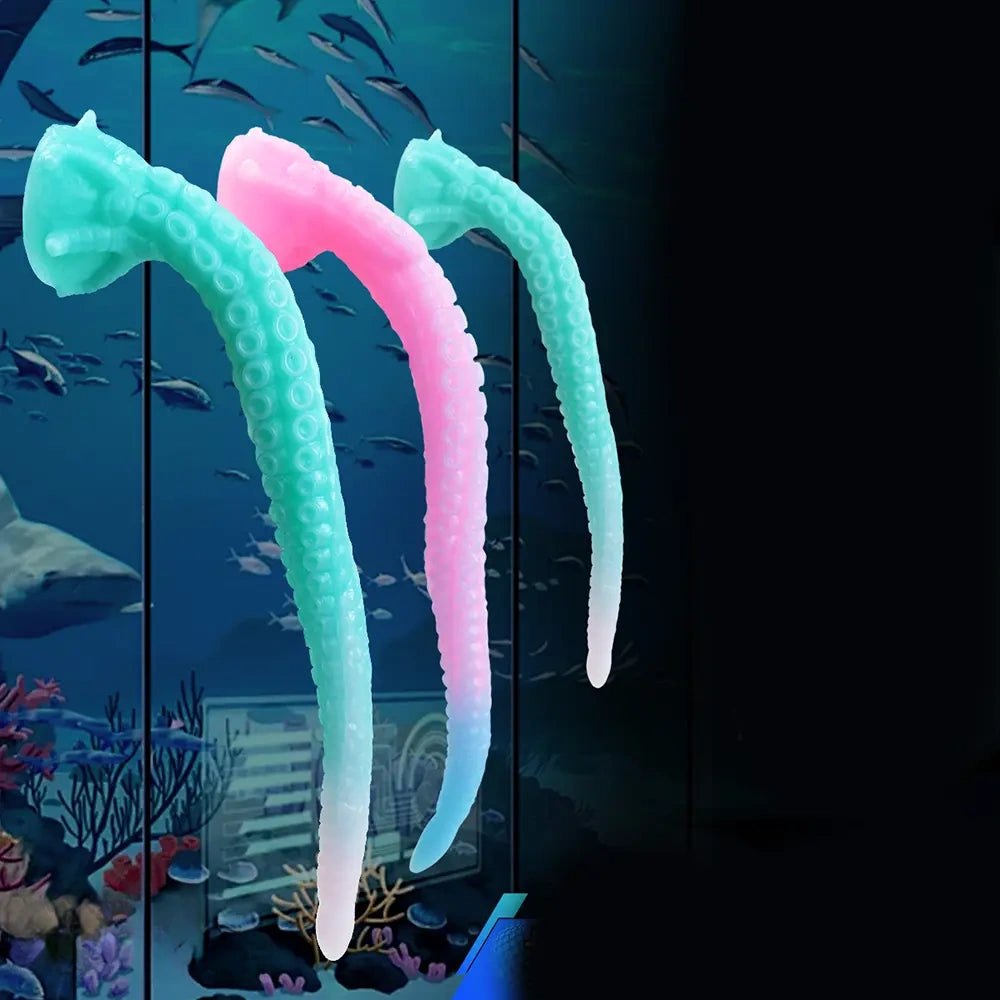 Curled silicone tentacle fantasy dildo, photo 5