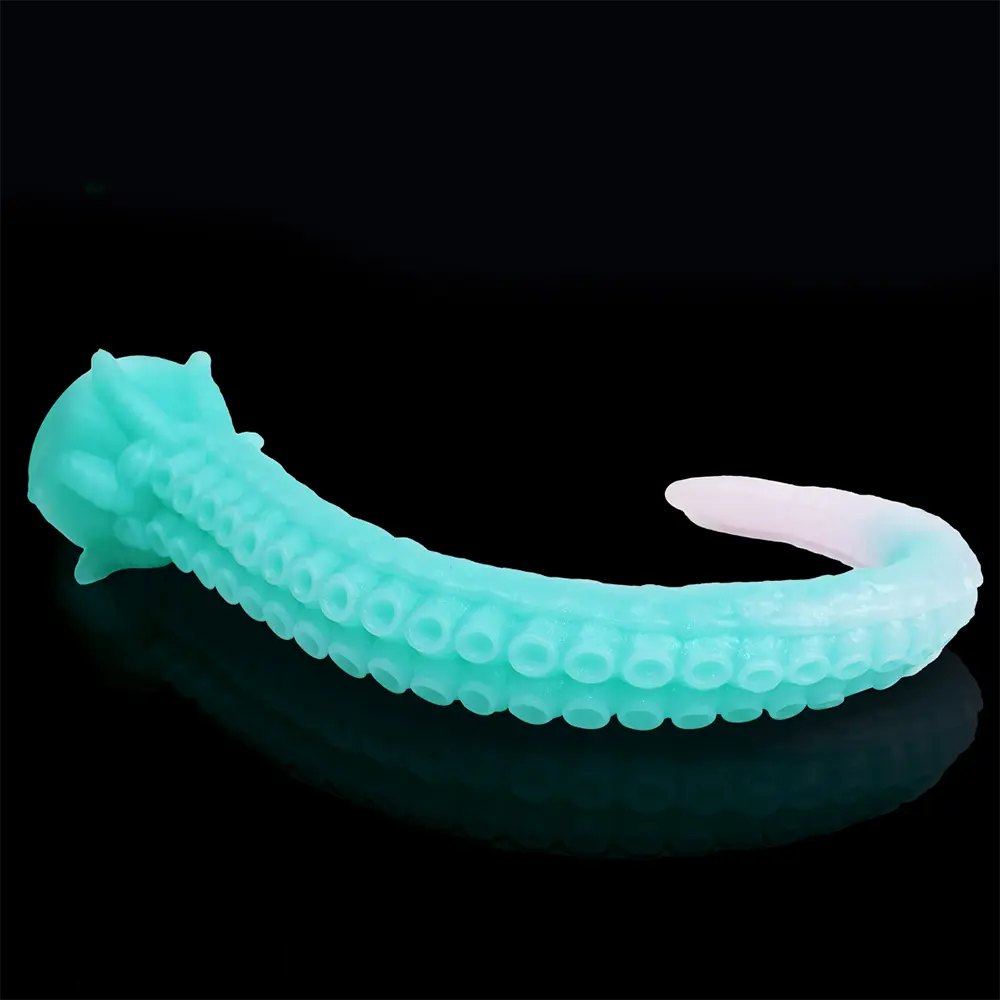 Curled silicone tentacle fantasy dildo, photo 7