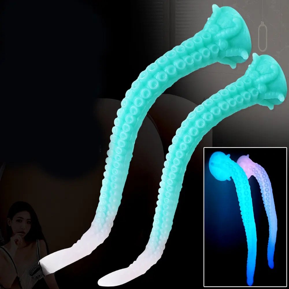 Curled silicone tentacle fantasy dildo, photo 8