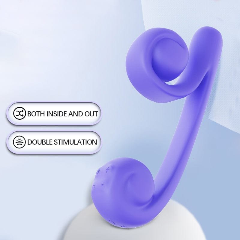 Curling dual stimulation vibrator, photo 2