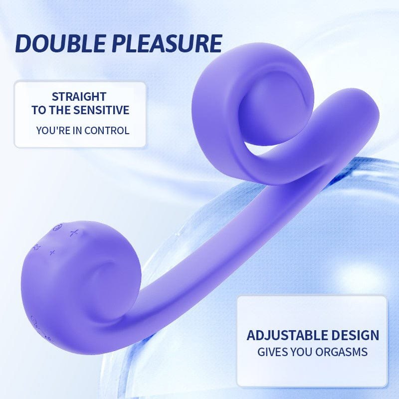 Curling dual stimulation vibrator, photo 3