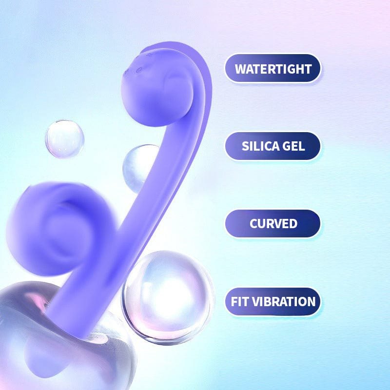 Curling dual stimulation vibrator, photo 5