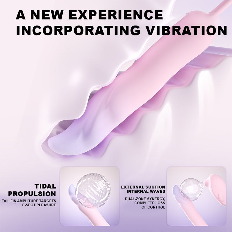 Pink curly tail fish dual point suction toy, photo 2