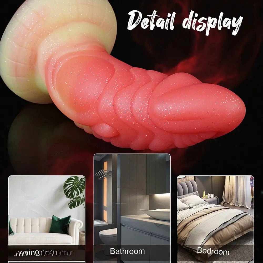 Curved alien-inspired fantasy dildo, photo 7