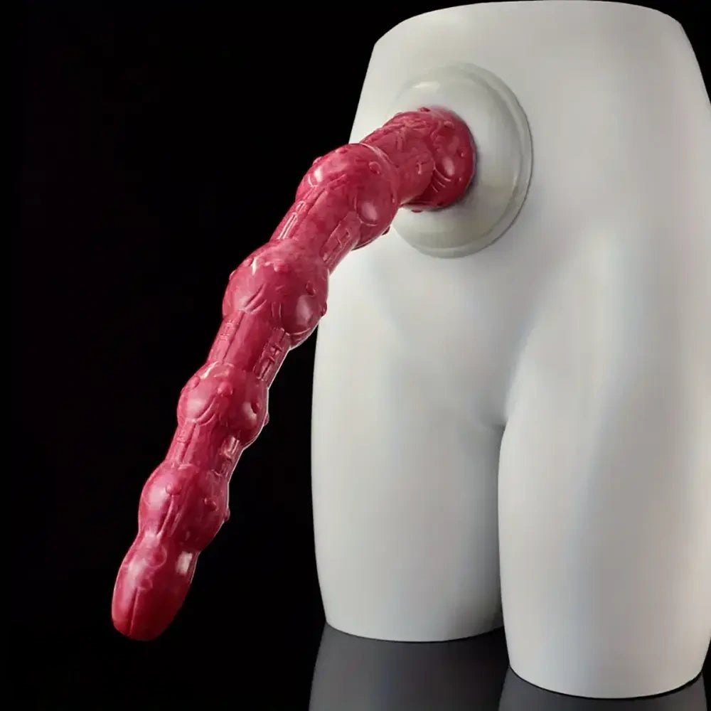 Curved beaded anal dildo, photo 10