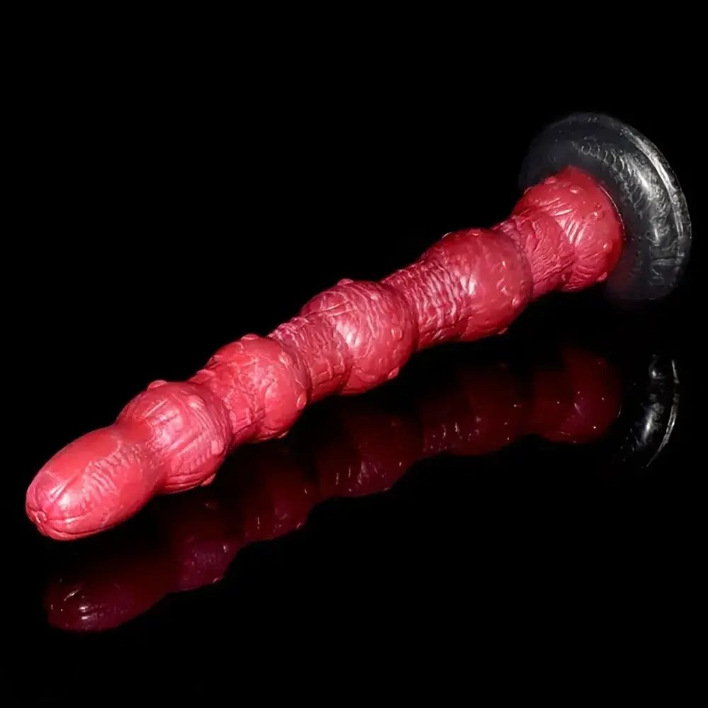 Curved beaded anal dildo, photo 11