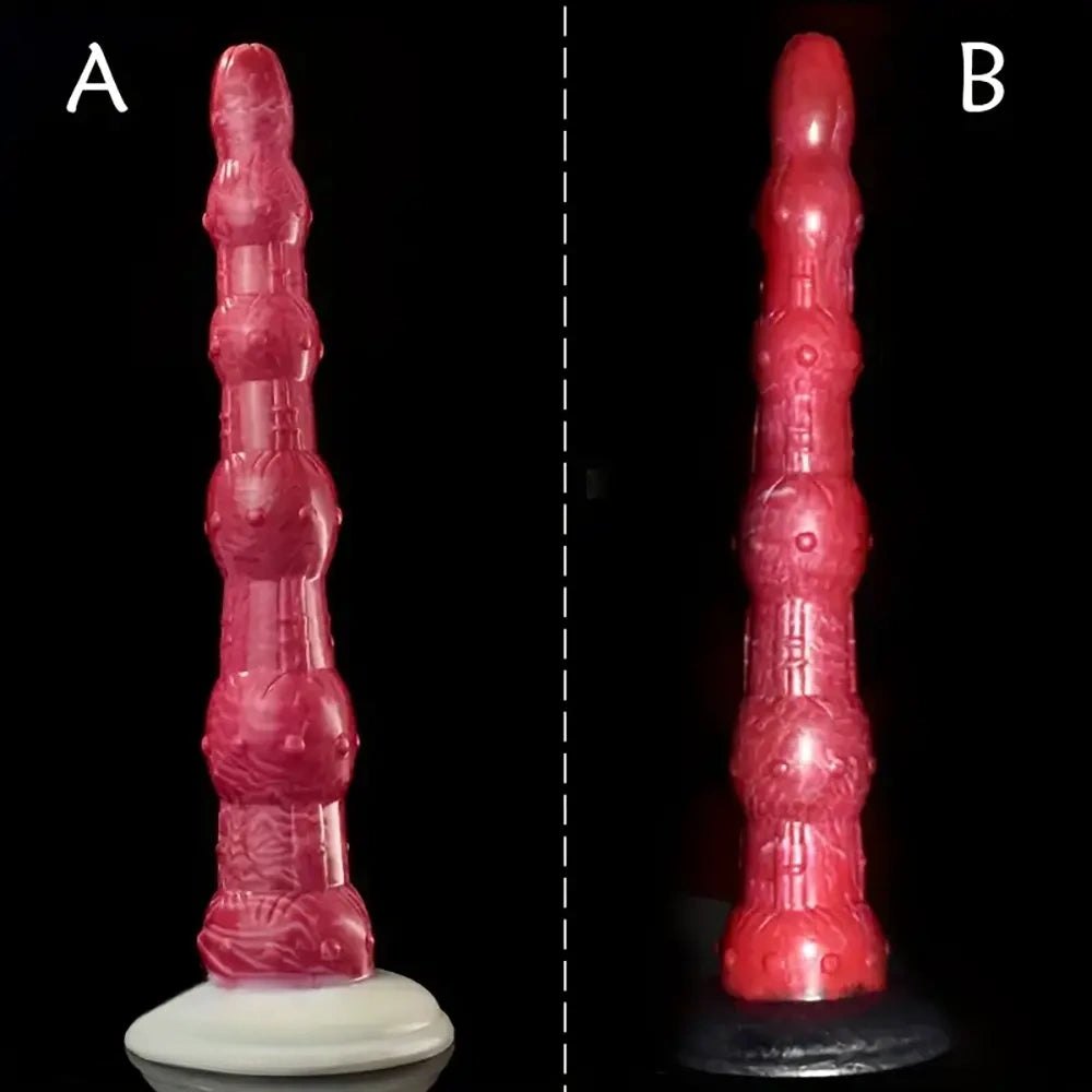 Curved beaded anal dildo, photo 3
