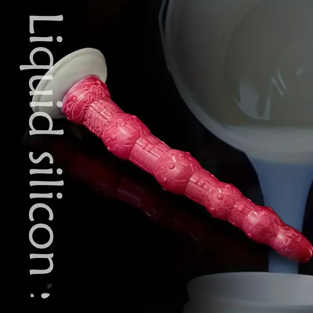 Curved beaded anal dildo, photo 6