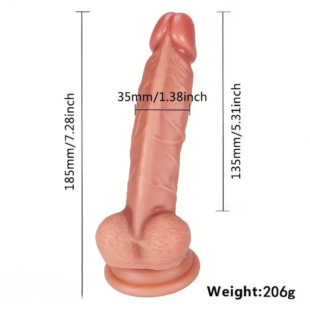 Curved g-spot silicone dildo, photo 14