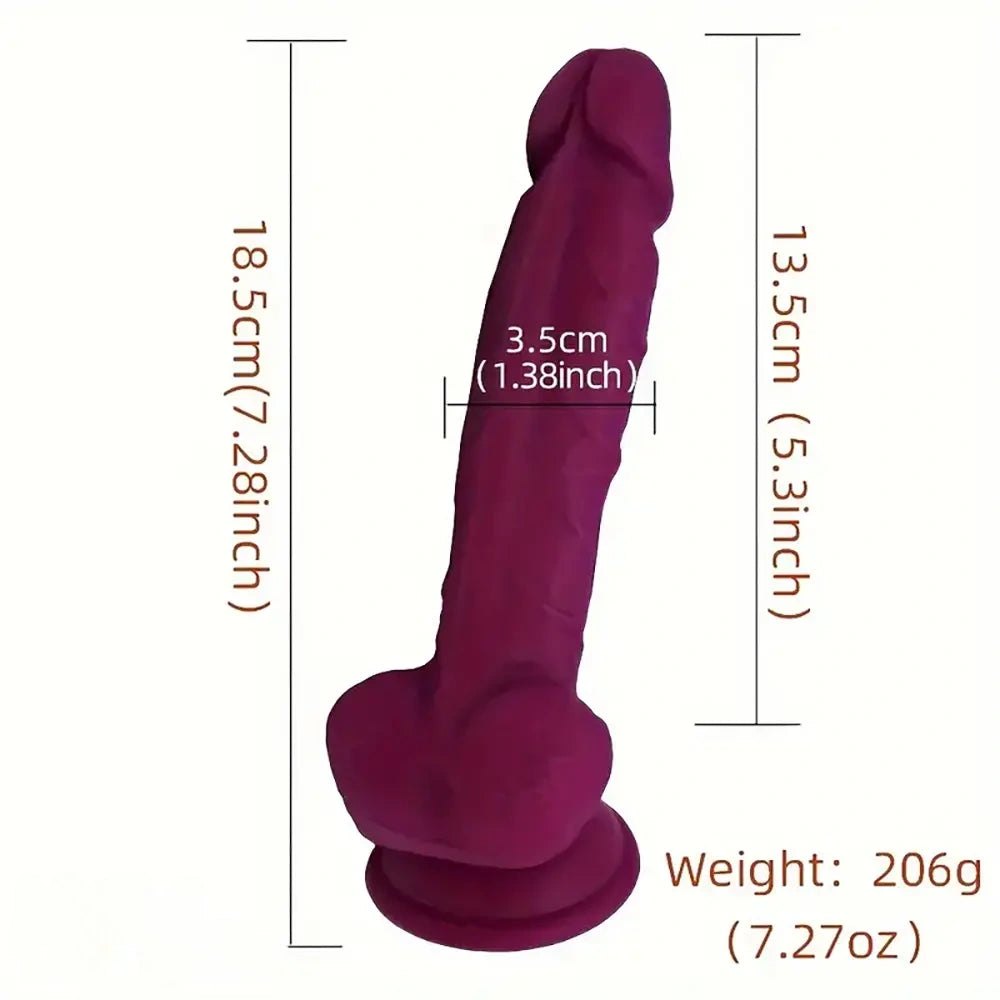 Curved g-spot silicone dildo, photo 3