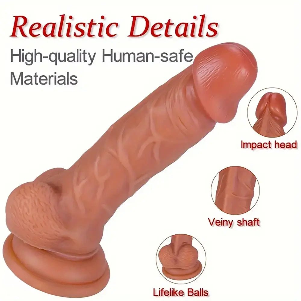Curved g-spot silicone dildo, photo 6