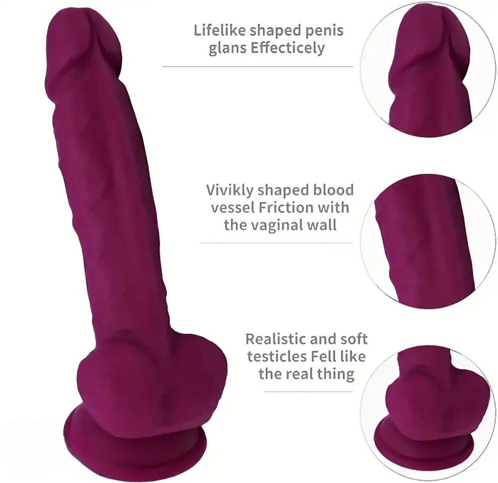 Curved g-spot silicone dildo, photo 7
