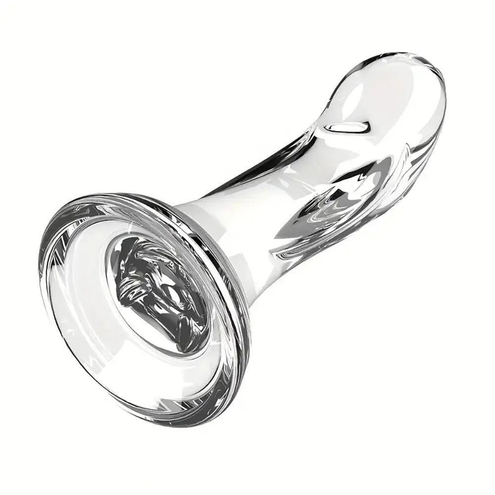 Clear curved tpr g-spot dildo, photo 6