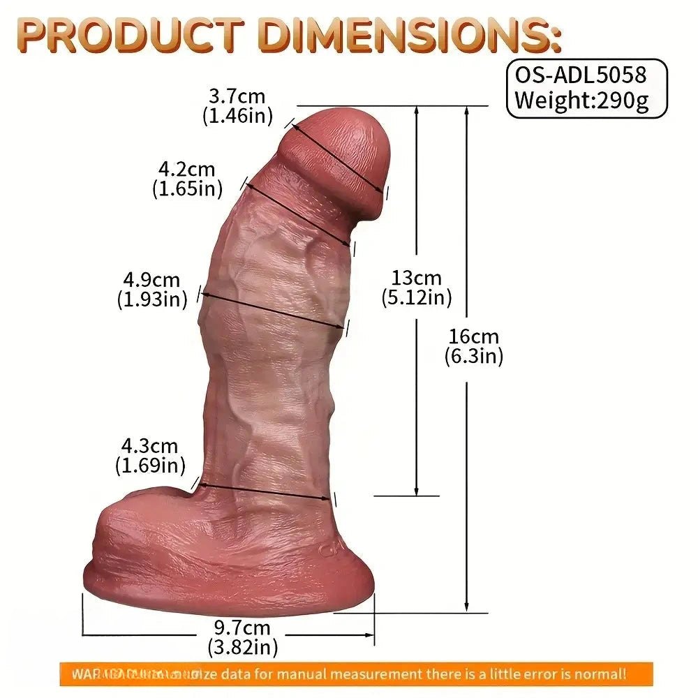 Flesh-toned curved realistic dildo, photo 15