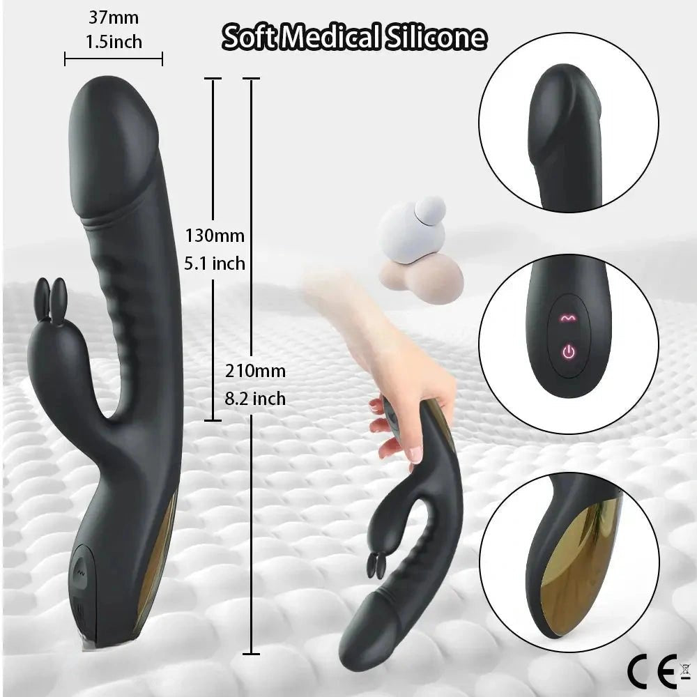 Black curved silicone g-spot dildo, photo 3