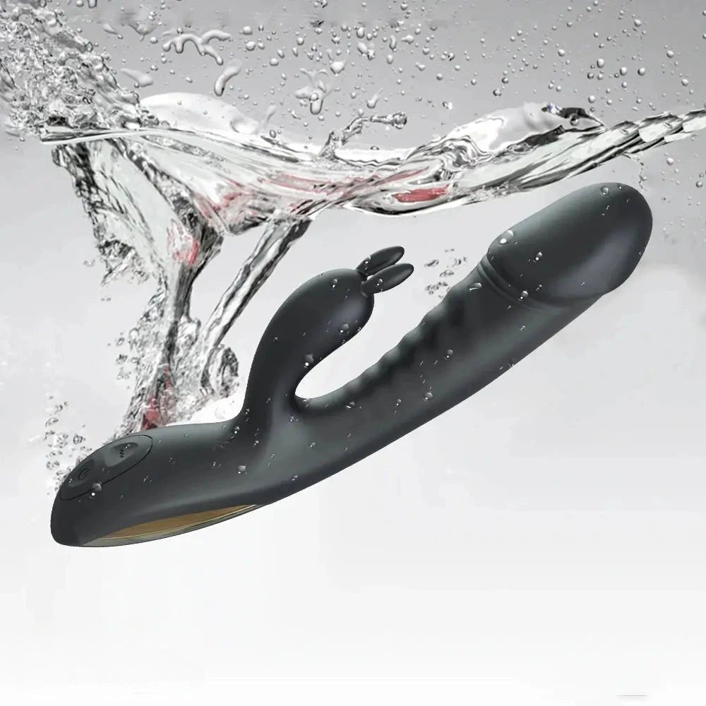 Black curved silicone g-spot dildo, photo 5