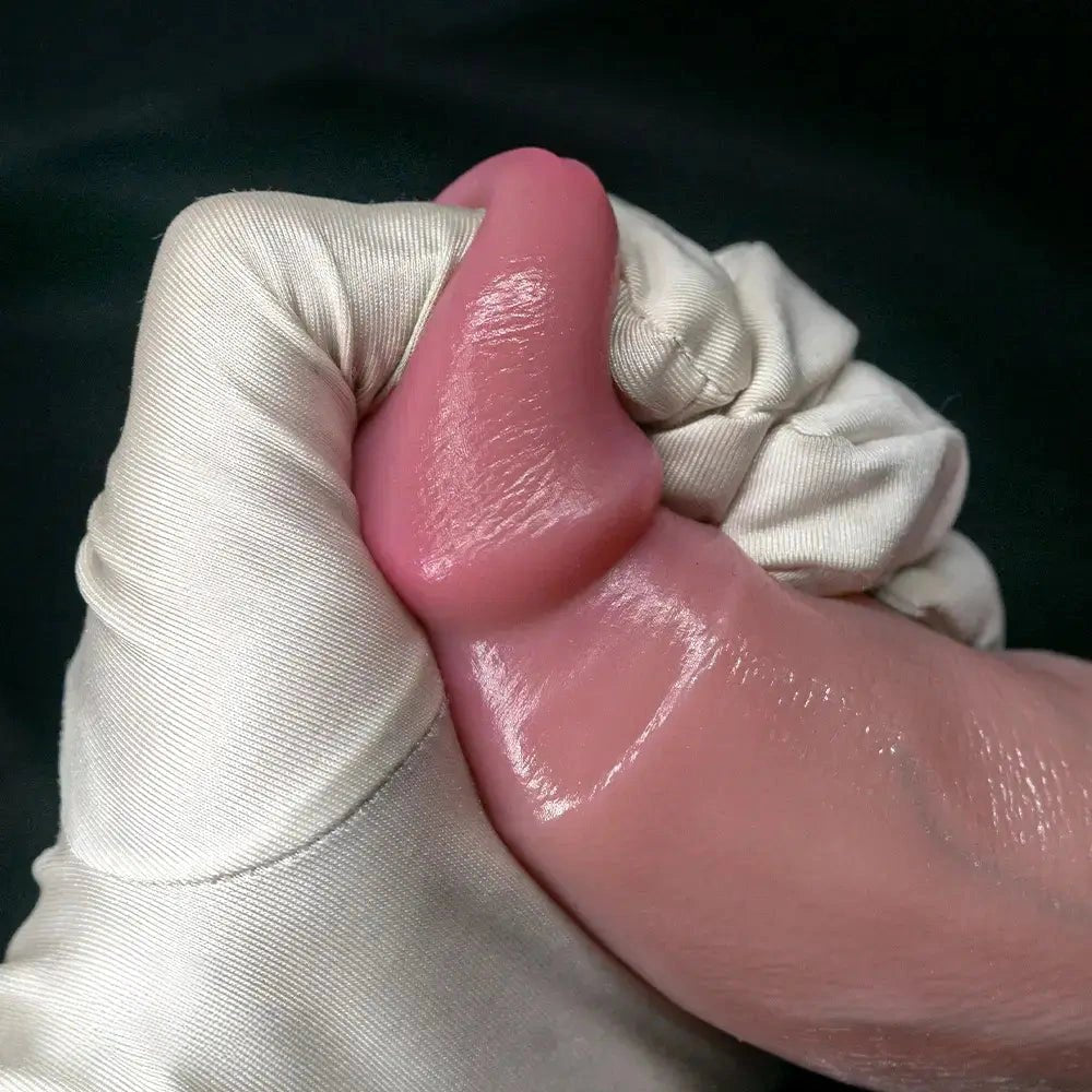 Curved silicone strap-on dildo with flared base, available in three sizes, photo 4