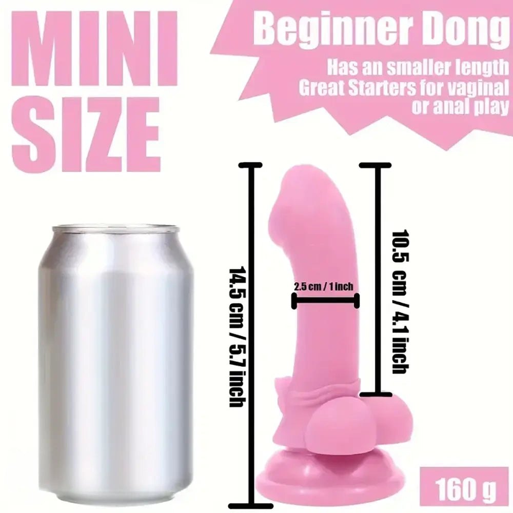 Curved silicone G-spot dildo duo with suction cup bases, photo 15