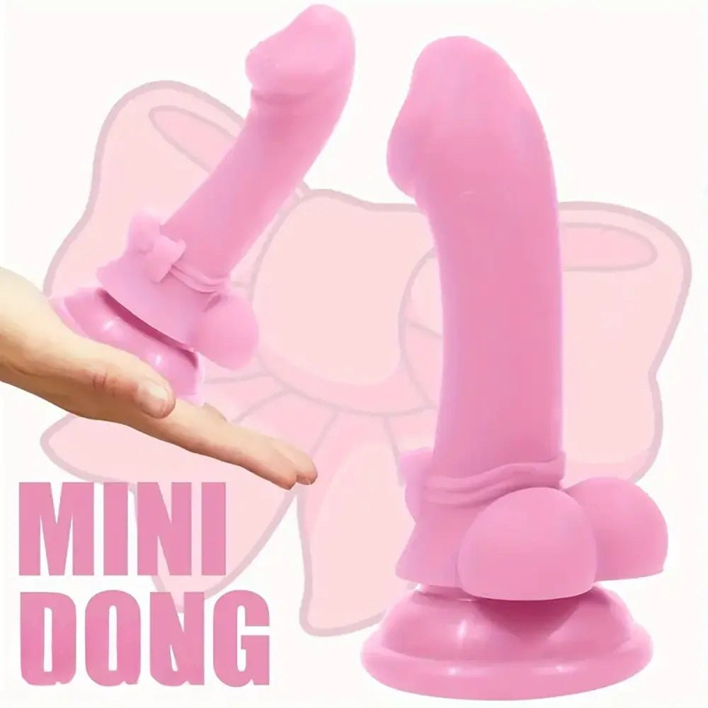 Curved silicone G-spot dildo duo with suction cup bases, photo 5