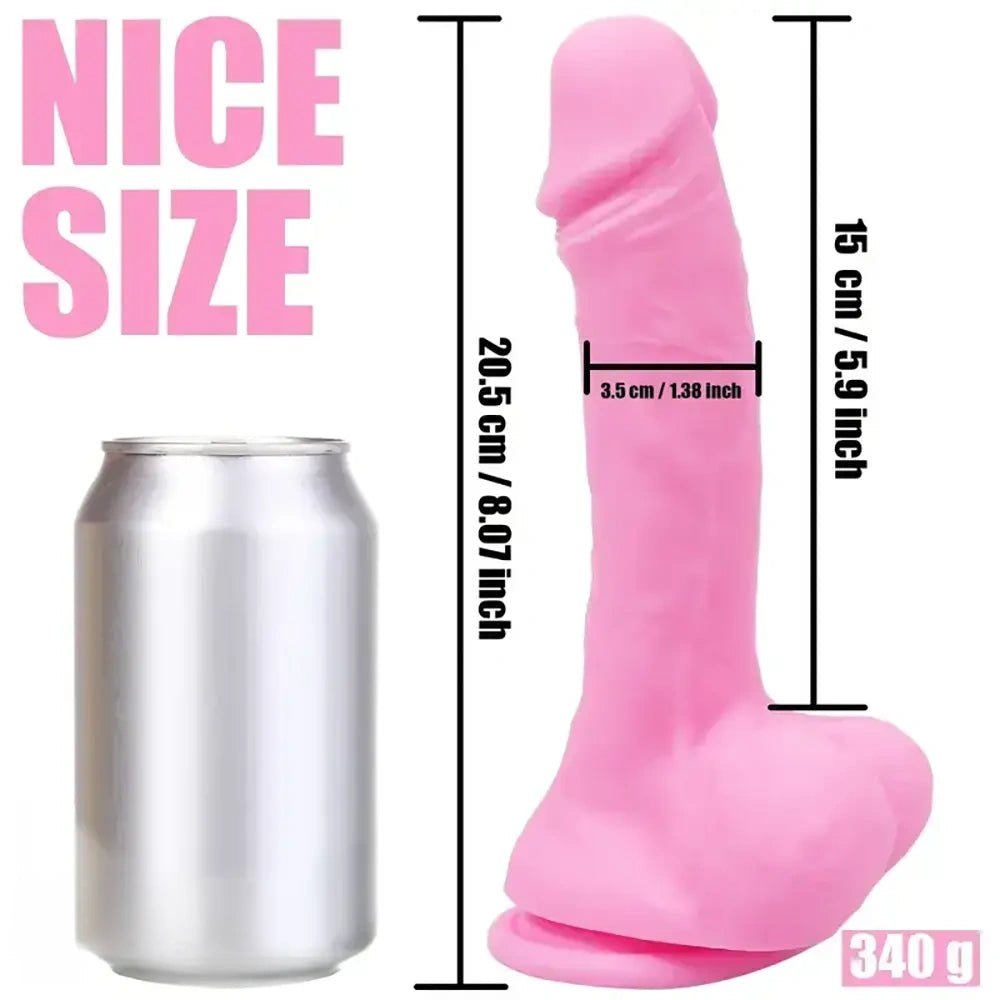 Curved silicone G-spot dildo duo with suction cup bases, photo 7