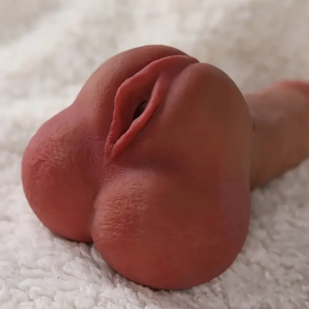 Curved flesh g-spot realistic dildo, photo 3