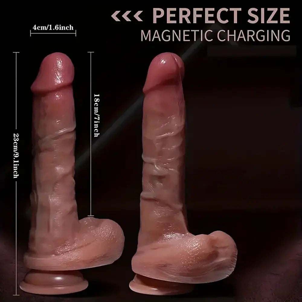 Flesh tone curved silicone g-spot dildo, photo 5