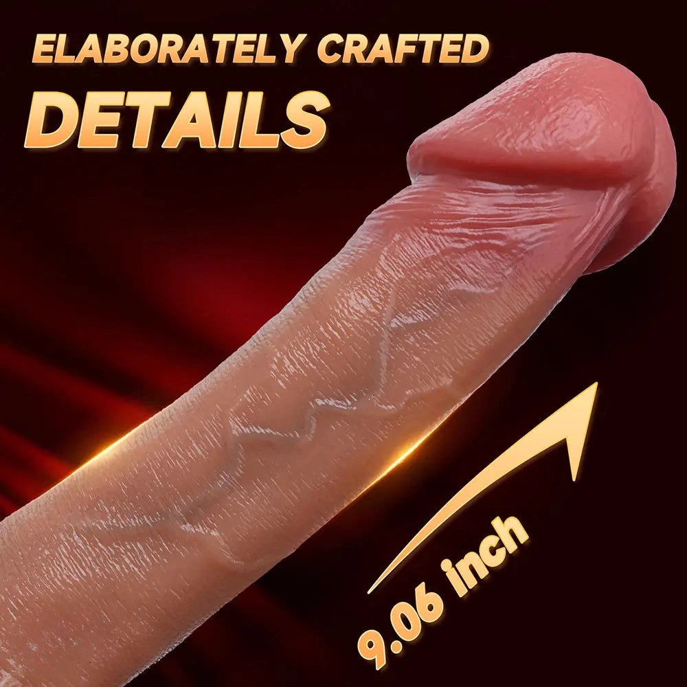 Flesh curved silicone g-spot dildo, photo 3