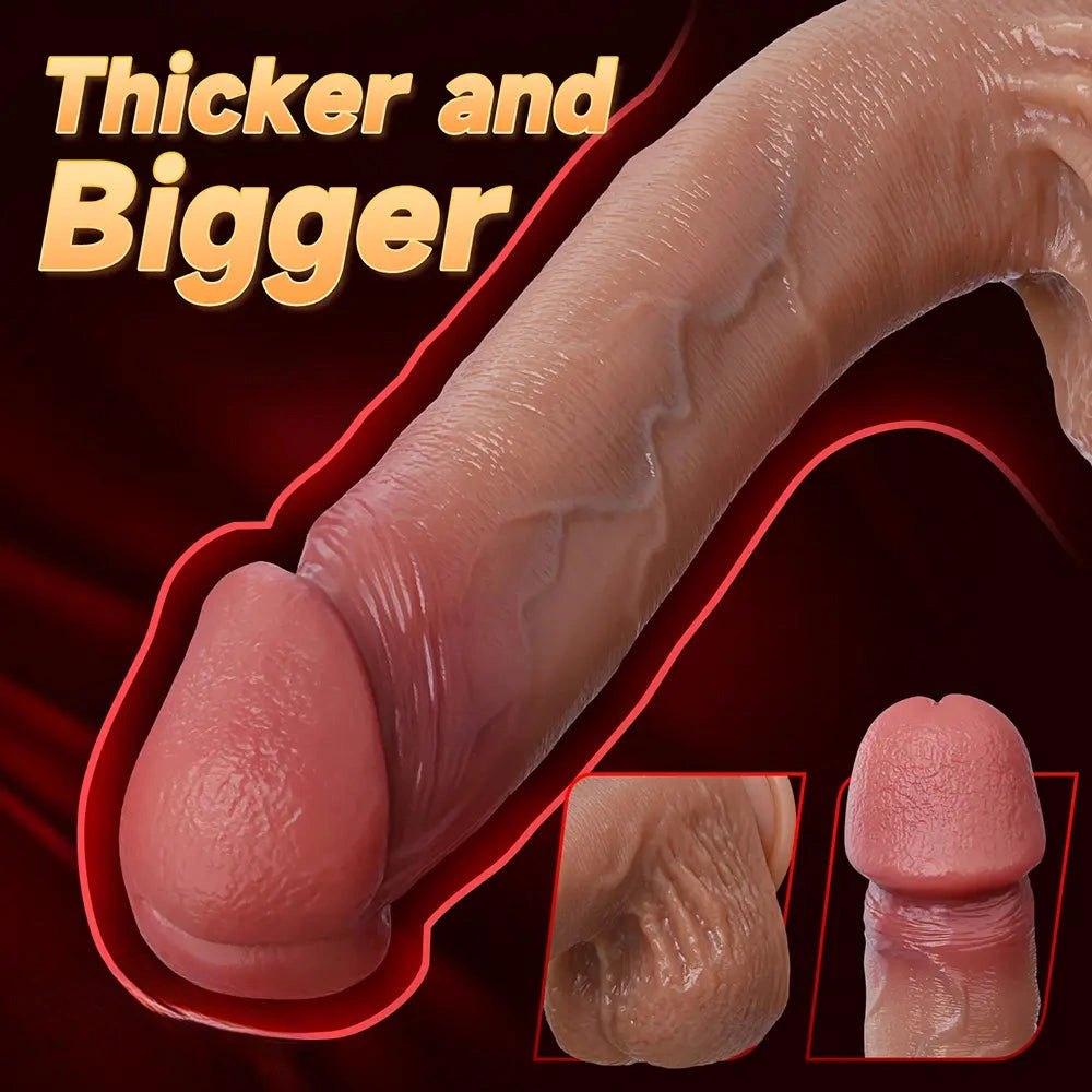Flesh curved silicone g-spot dildo, photo 6