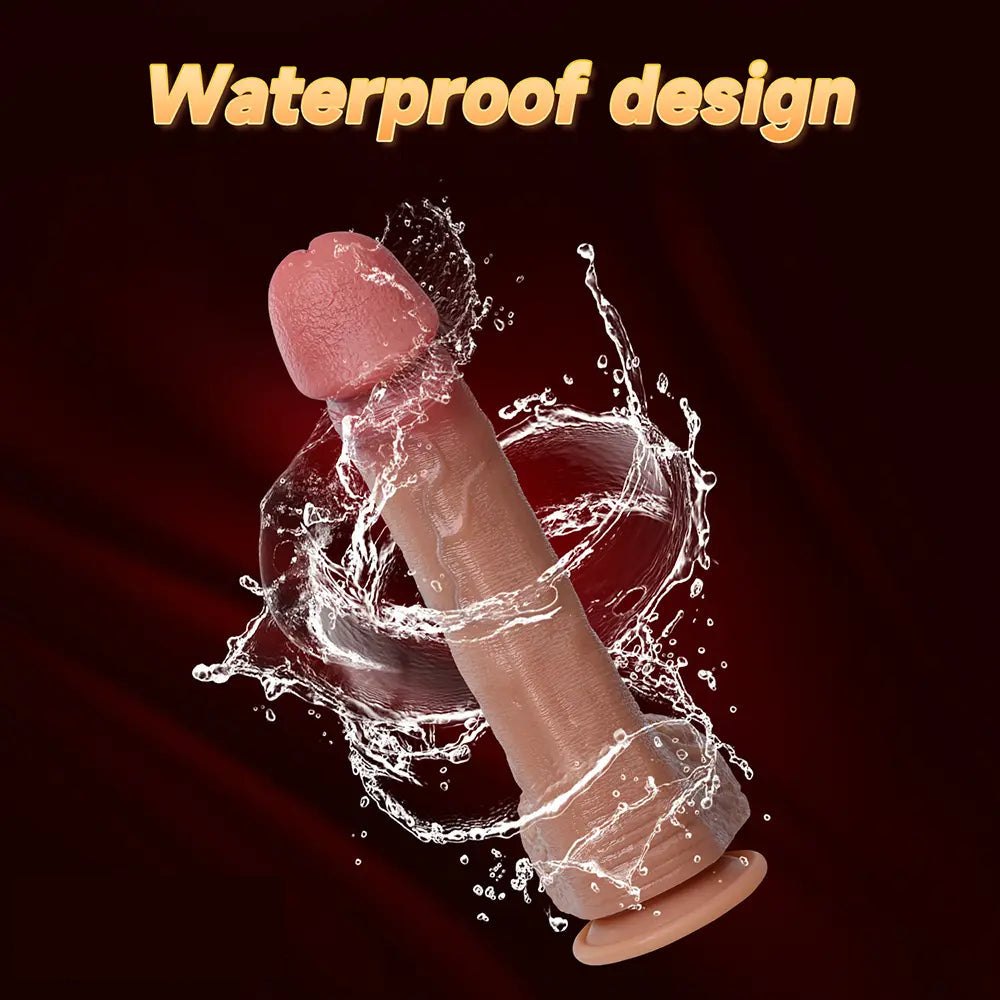 Flesh curved silicone g-spot dildo, photo 9