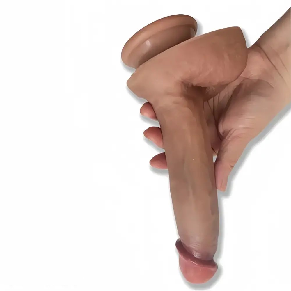 Flesh curved g-spot realistic dildo, photo 6