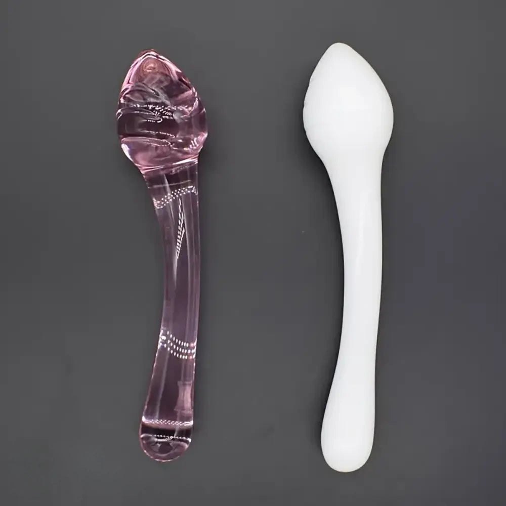 Curved glass wand dildo, photo 13