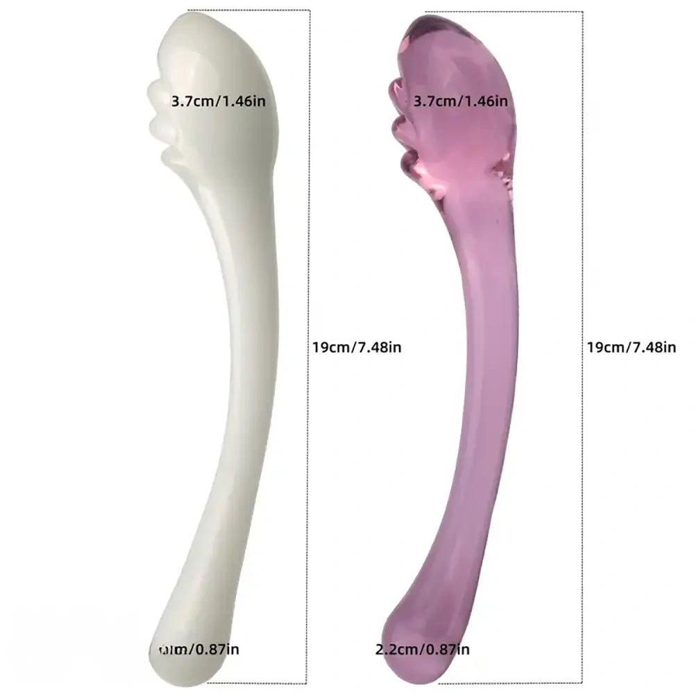 Curved glass wand dildo, photo 3