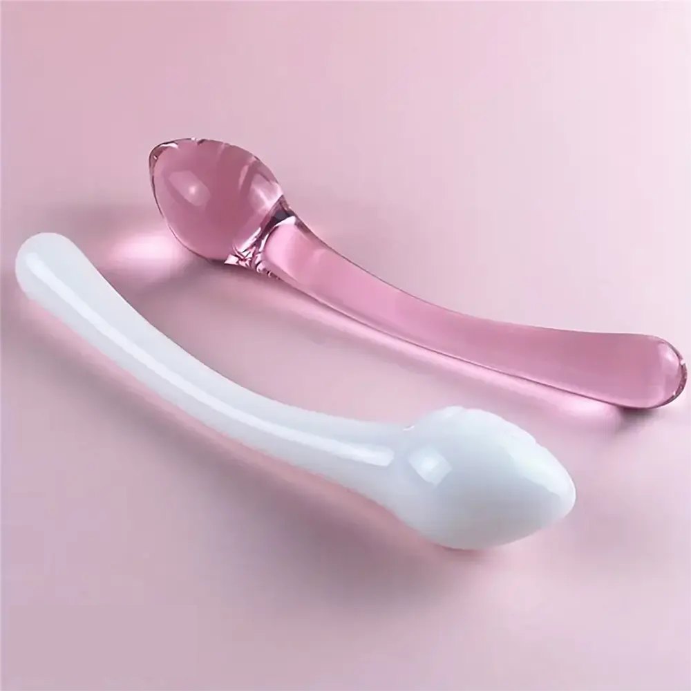 Curved glass wand dildo, photo 6