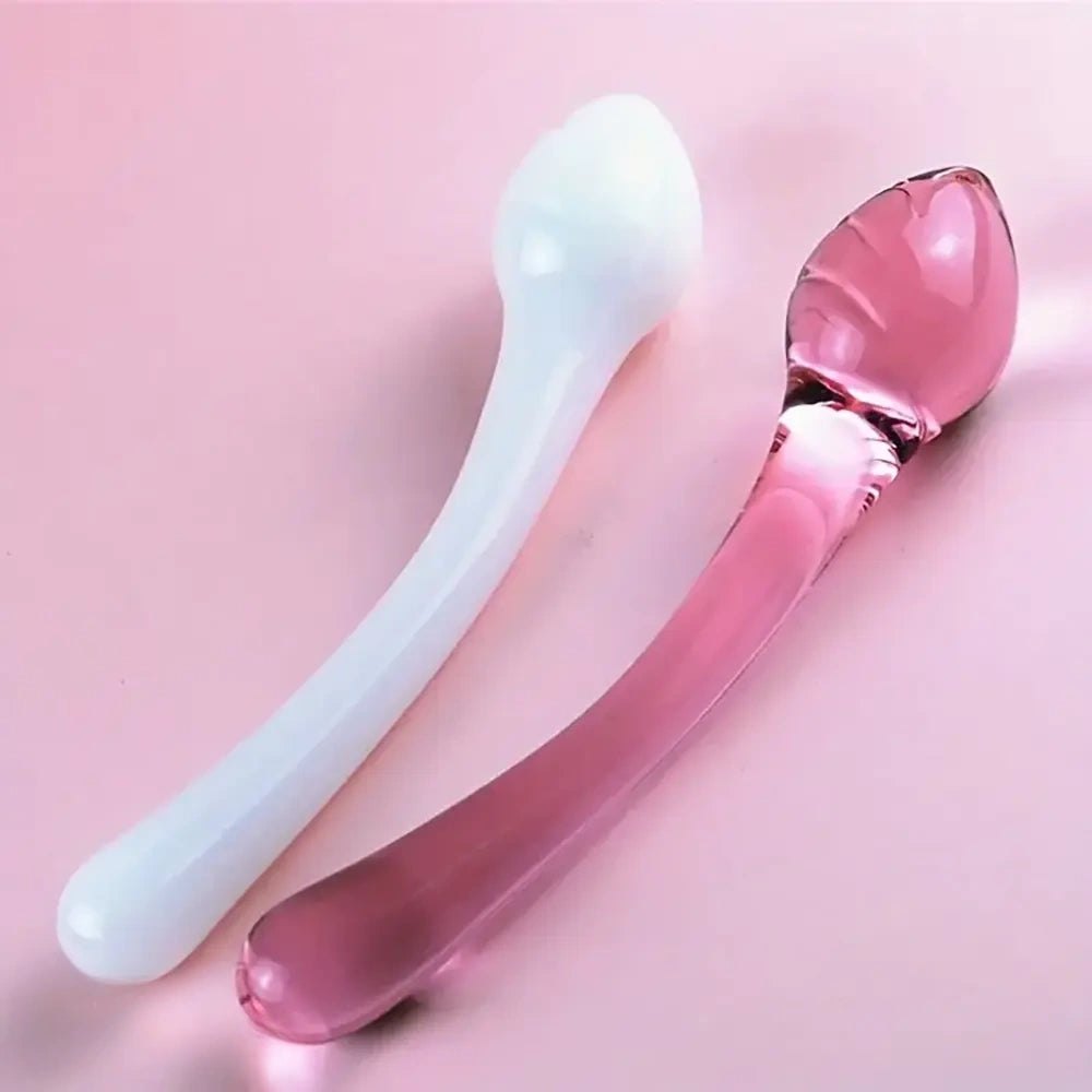 Curved glass wand dildo, photo 7