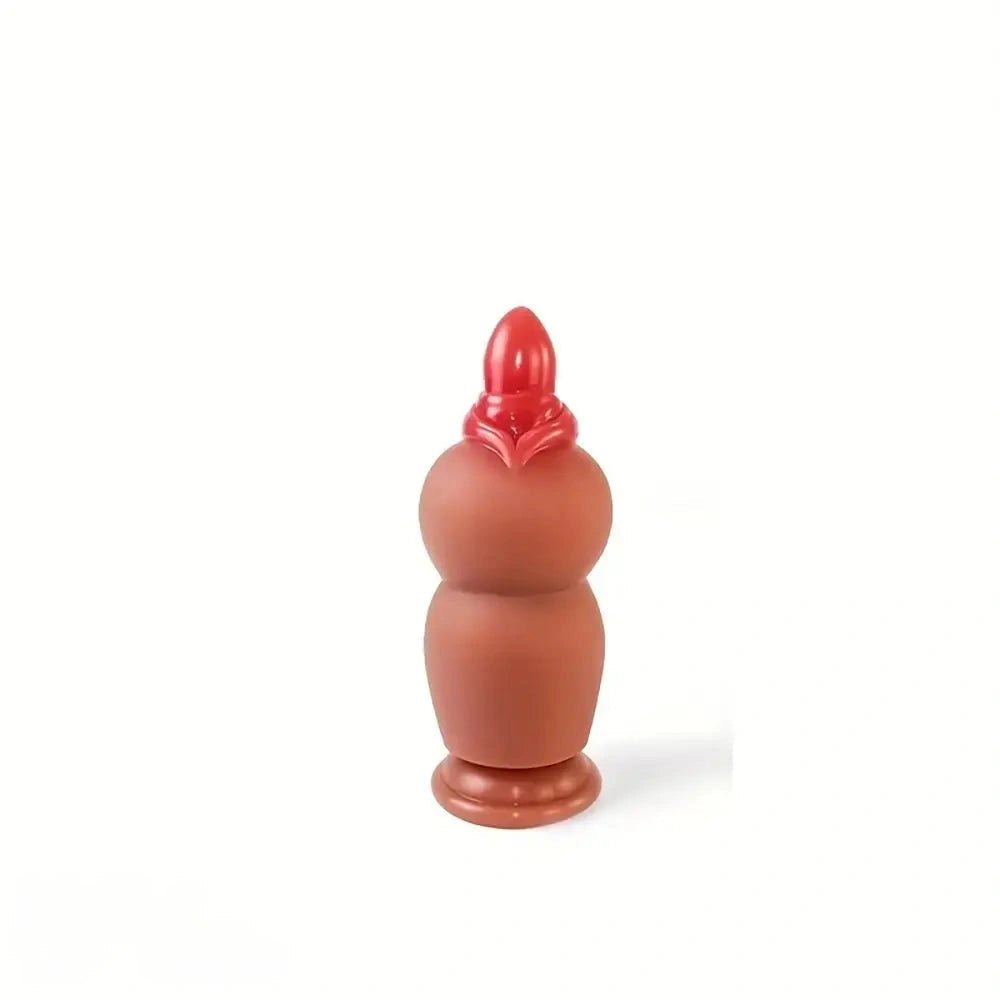 Flesh curved g-spot silicone dildo, photo 1