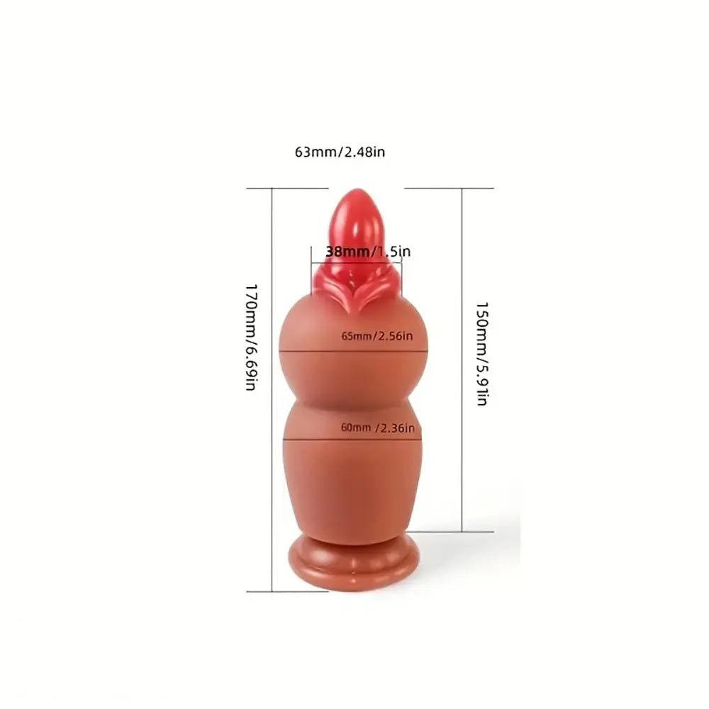Flesh curved g-spot silicone dildo, photo 5