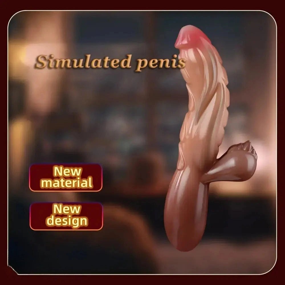 Flesh tone curved handle grip dildo, photo 8